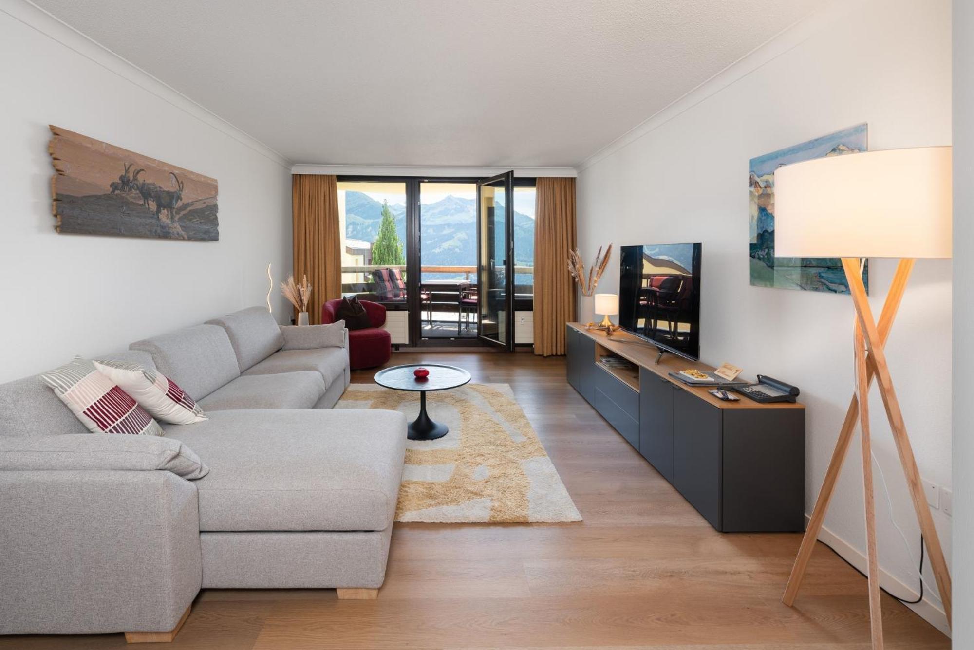 Wohnung Edelweiss Direkt In 4 Sterne Hotel Беатенберґ Екстер'єр фото